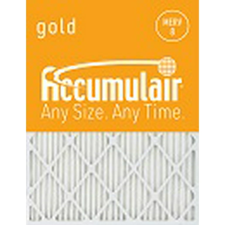 13.5x35.5 Accumulair Gold 14x36x1 MERV 8 Air Filter/Furnace Filter 2 Pack 